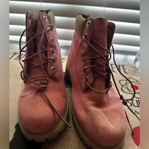 Pink Timberland Boots